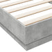 Cadru de pat, gri beton, 90x200 cm, lemn prelucrat - WALTI WALTI