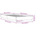 Cadru de pat, alb, 90x190 cm, lemn prelucrat - WALTI WALTI