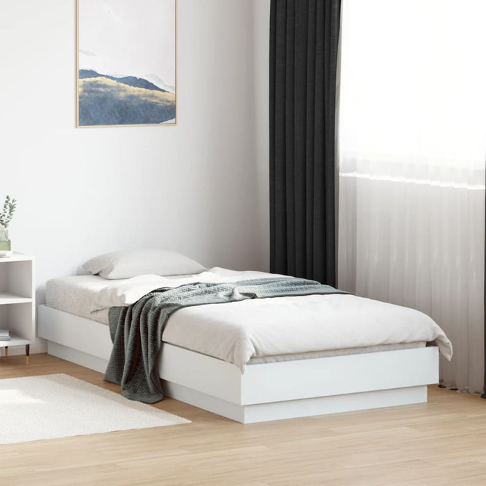 Cadru de pat, alb, 75x190 cm, lemn prelucrat - WALTI WALTI