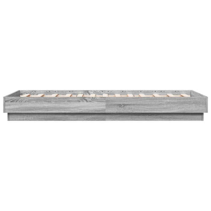 Cadru de pat, gri sonoma, 75x190 cm, lemn prelucrat - WALTI WALTI