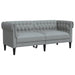 Set de canapele, 3 piese, gri deschis, textil - WALTI WALTI