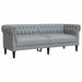 Set de canapele, 3 piese, gri deschis, textil - WALTI WALTI