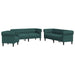 Set canapele, 3 piese, verde închis, material textil - WALTI WALTI