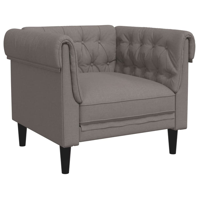 Set de canapele, 3 piese, gri taupe, textil - WALTI WALTI