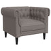 Set de canapele, 3 piese, gri taupe, textil - WALTI WALTI