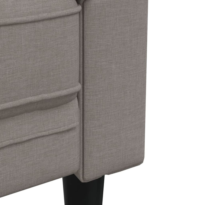 Set de canapele, 3 piese, gri taupe, textil - WALTI WALTI