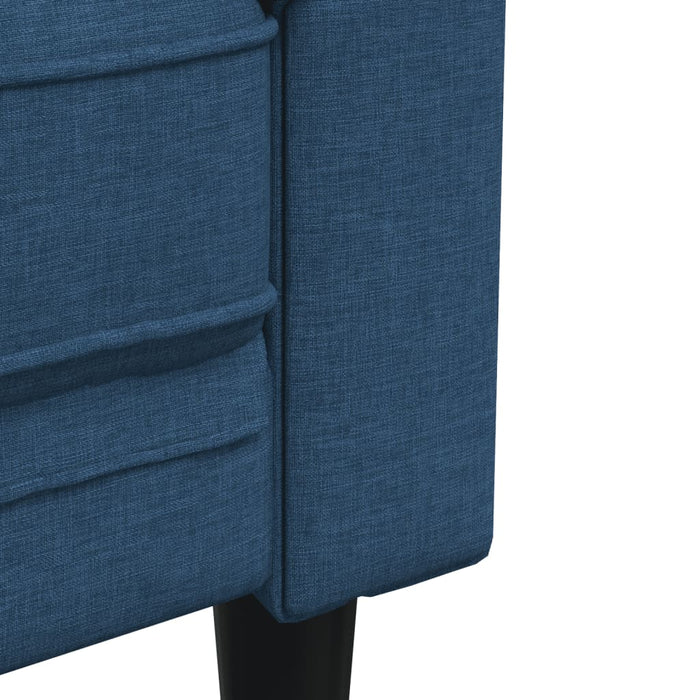 Set canapele, 3 piese, albastru, material textil - WALTI WALTI