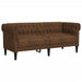 Set de canapele, 3 piese, maro, textil - WALTI WALTI