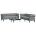 Set de canapele, 2 piese, gri deschis, material textil - WALTI WALTI