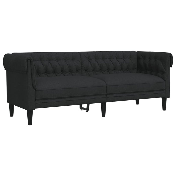 Set de canapele, 2 piese, negru, material textil - WALTI WALTI
