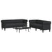 Set de canapele, 2 piese, negru, material textil - WALTI WALTI