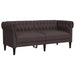 Set canapele, 2 piese, maro închis, material textil - WALTI WALTI