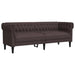 Set canapele, 2 piese, maro închis, material textil - WALTI WALTI