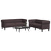 Set canapele, 2 piese, maro închis, material textil - WALTI WALTI