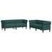 Set canapele, 2 piese, verde închis, material textil - WALTI WALTI