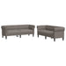 Set de canapele, 2 piese, gri taupe, material - WALTI WALTI