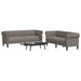 Set de canapele, 2 piese, gri taupe, material - WALTI WALTI