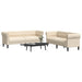 Set de canapele, 2 piese, crem, material textil - WALTI WALTI
