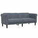 Set de canapele, 3 piese, gri închis, catifea - WALTI WALTI