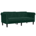 Set de canapele, 3 piese, verde închis, catifea - WALTI WALTI