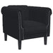 Set de canapele, 3 piese, negru, catifea - WALTI WALTI