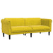 Set de canapele, 3 piese, galben, catifea - WALTI WALTI
