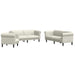 Set de canapele, 3 piese, crem, catifea - WALTI WALTI