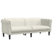 Set de canapele, 3 piese, crem, catifea - WALTI WALTI