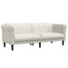 Set de canapele, 3 piese, crem, catifea - WALTI WALTI