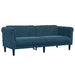 Set de canapele, 3 piese, albastru, catifea - WALTI WALTI