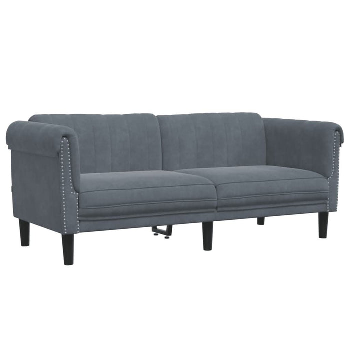 Set canapea, 2 piese, gri închis, catifea - WALTI WALTI