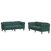Set canapele, 2 piese, verde închis, catifea - WALTI WALTI
