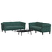 Set canapele, 2 piese, verde închis, catifea - WALTI WALTI