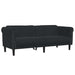 Set canapea 2 piese, negru, catifea - WALTI WALTI
