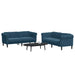 Set canapea 2 piese, albastru, catifea - WALTI WALTI