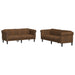 Set canapea 2 piese, maro, catifea - WALTI WALTI