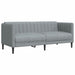 Set de canapele, 3 piese, gri deschis, textil - WALTI WALTI