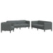 Set de canapele, 3 piese, gri închis, textil - WALTI WALTI