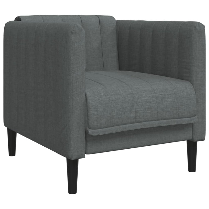 Set de canapele, 3 piese, gri închis, textil - WALTI WALTI