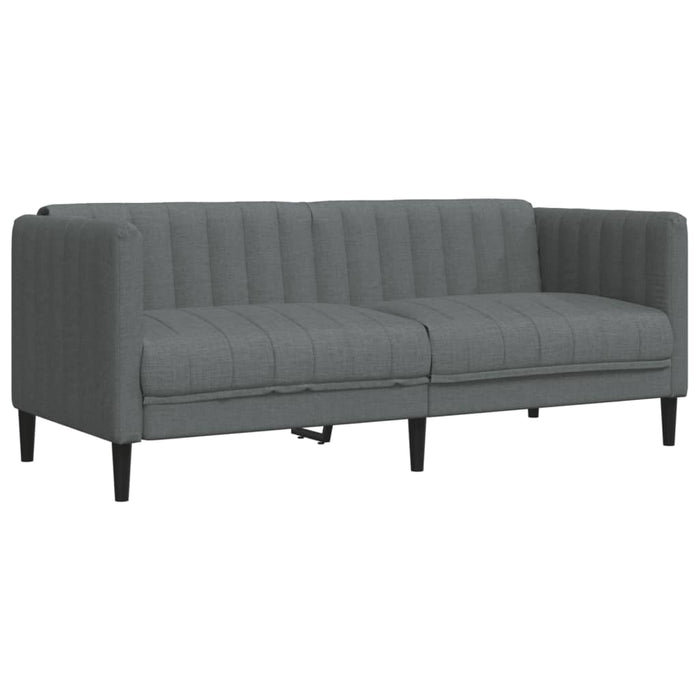 Set de canapele, 3 piese, gri închis, textil - WALTI WALTI
