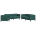 Set canapele, 3 piese, verde închis, material textil - WALTI WALTI