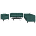 Set canapele, 3 piese, verde închis, material textil - WALTI WALTI