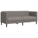 Set de canapele, 3 piese, gri taupe, textil - WALTI WALTI