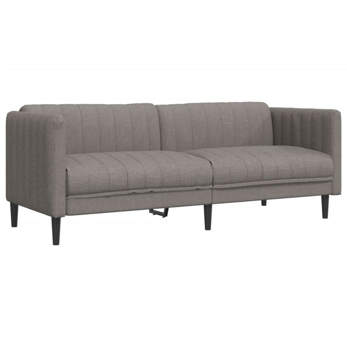 Set de canapele, 3 piese, gri taupe, textil - WALTI WALTI