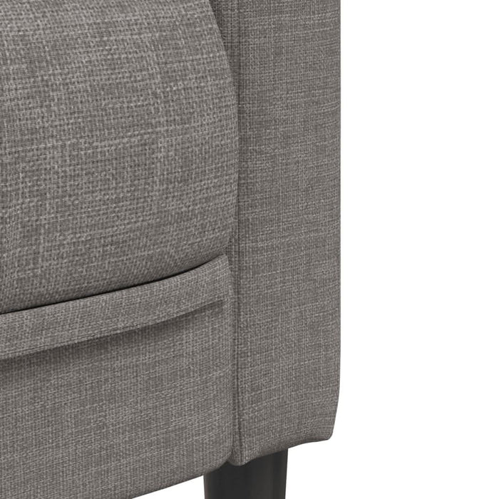 Set de canapele, 3 piese, gri taupe, textil - WALTI WALTI