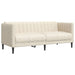 Set de canapele, 3 piese, crem, material - WALTI WALTI