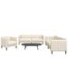 Set de canapele, 3 piese, crem, material - WALTI WALTI