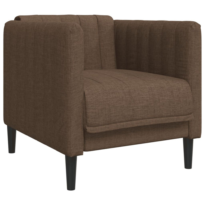 Set de canapele, 3 piese, maro, textil - WALTI WALTI