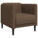 Set de canapele, 3 piese, maro, textil - WALTI WALTI