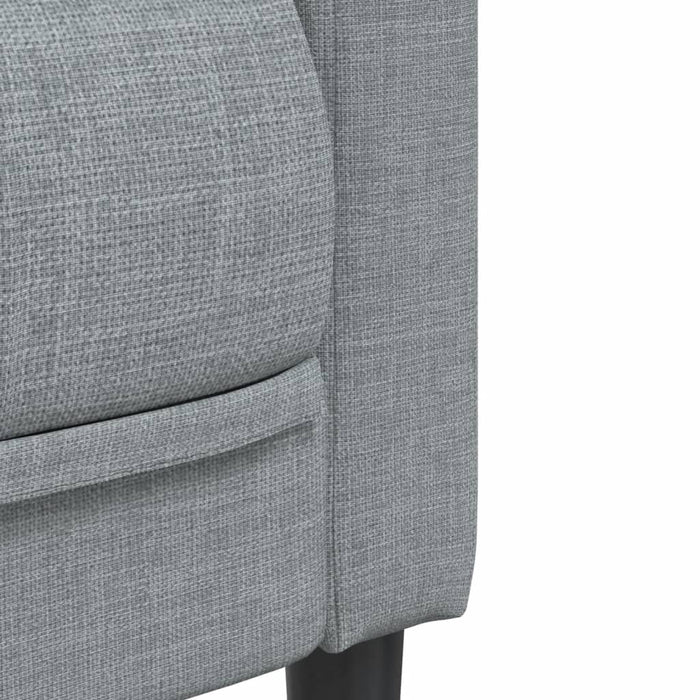Set de canapele, 2 piese, gri deschis, material textil - WALTI WALTI